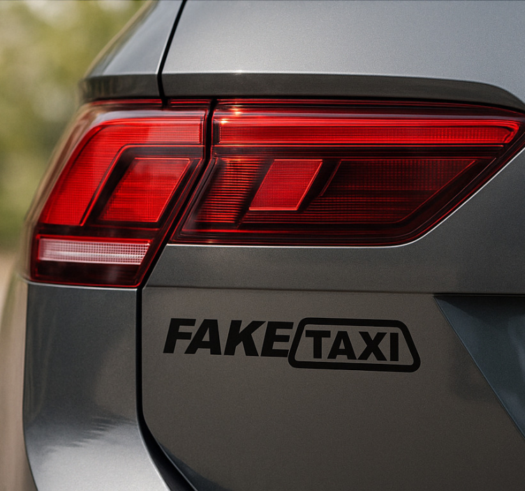 Naklejka na samochód Fake Taxi - TenStickers