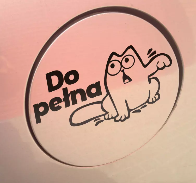 Naklejka na samochód Lej do pełna - TenStickers