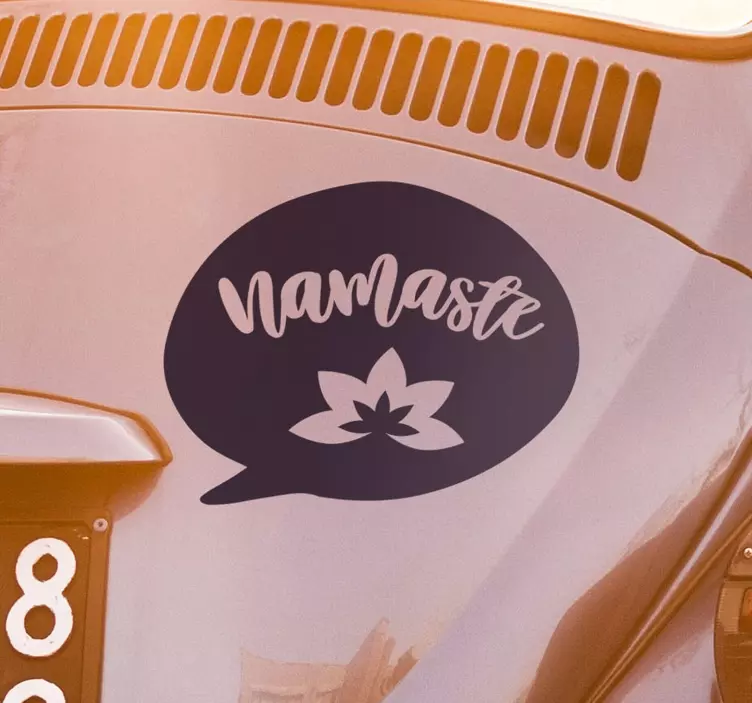 Naklejka na samochód "Namaste" - TenStickers