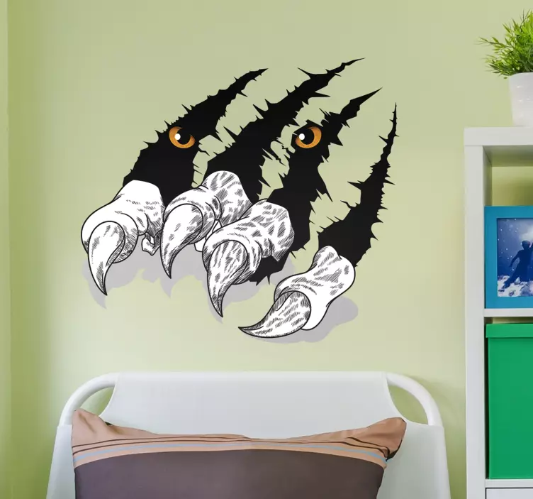 Naklejka na samochód Pazury tygrysa - TenStickers