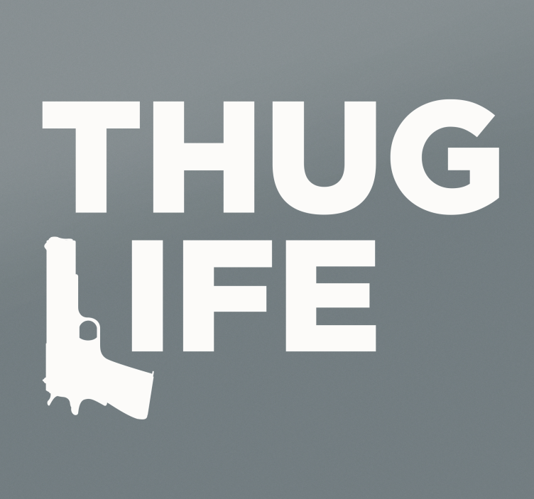 Naklejka na samochód Thug life - TenStickers