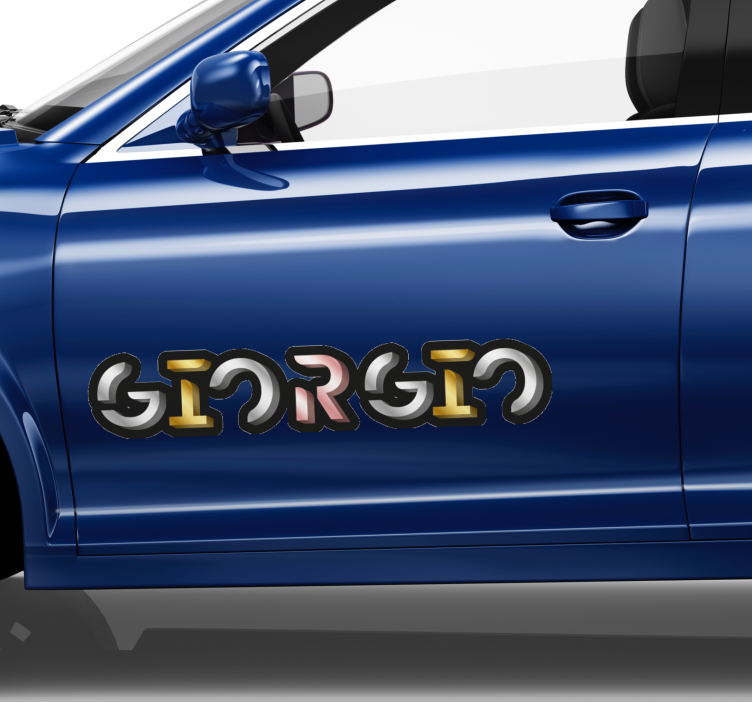 Naklejka na samochód tworzenie spersonalizowanych nazw - TenStickers