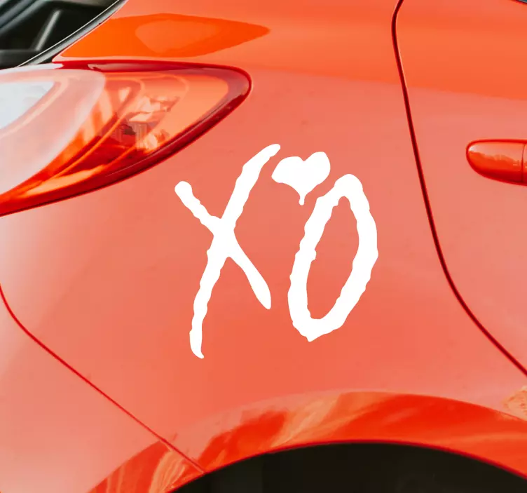 Naklejka samochodowa z logo xo - TenStickers