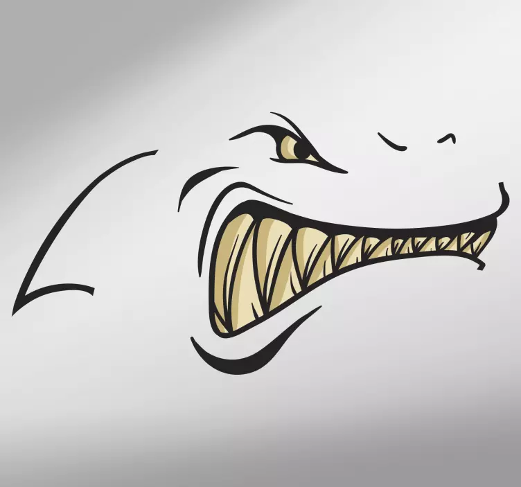 Naklejka na samochód zęby rekina - TenStickers