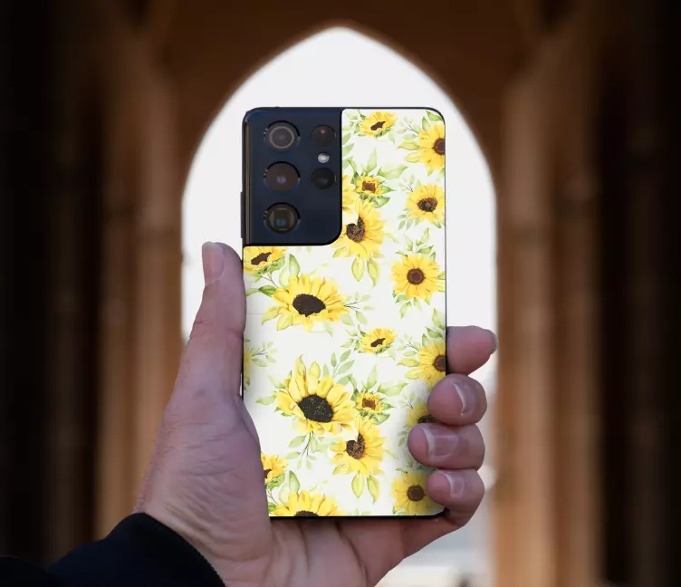 Naklejka na Samsunga motyw słonecznika - TenStickers