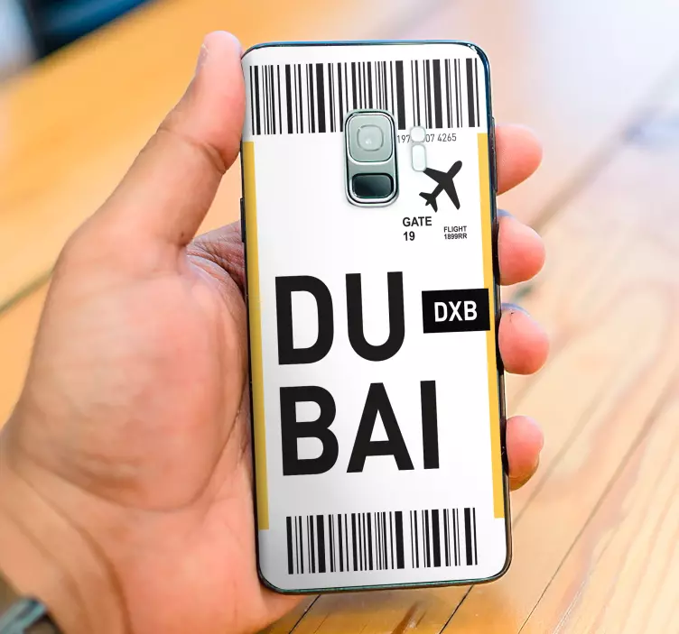 Naklejka na Samsunga przepustka na podróż do dubaju - TenStickers