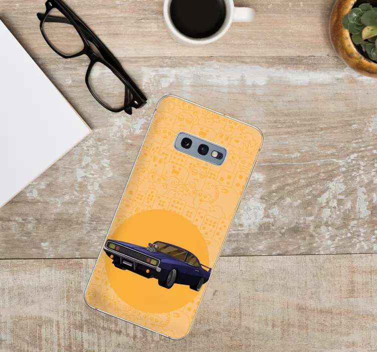 Naklejka na Samsunga żywy klasyczny samochód - TenStickers