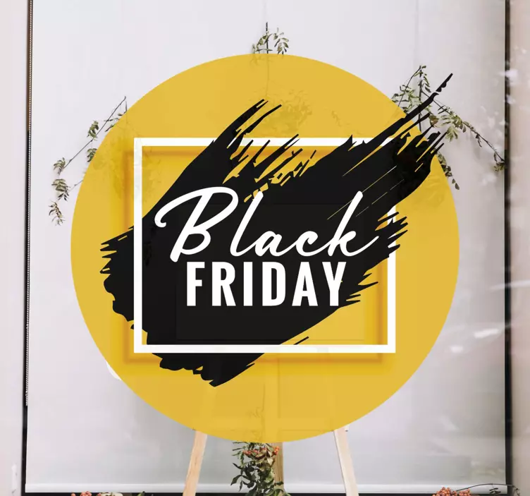 Naklejka na ścianę Black Friday odważny czarny piątek - TenStickers