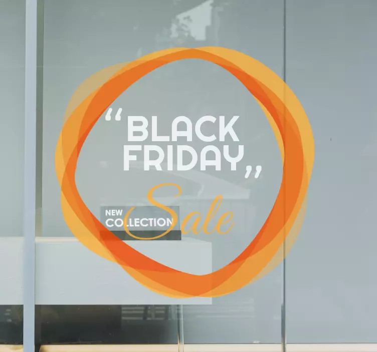 Naklejka na ścianę black friday powiadomienie o promocji - TenStickers