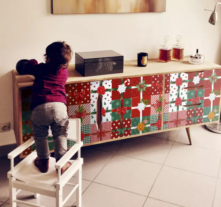 Naklejka na meble Opakowania na prezenty - TenStickers