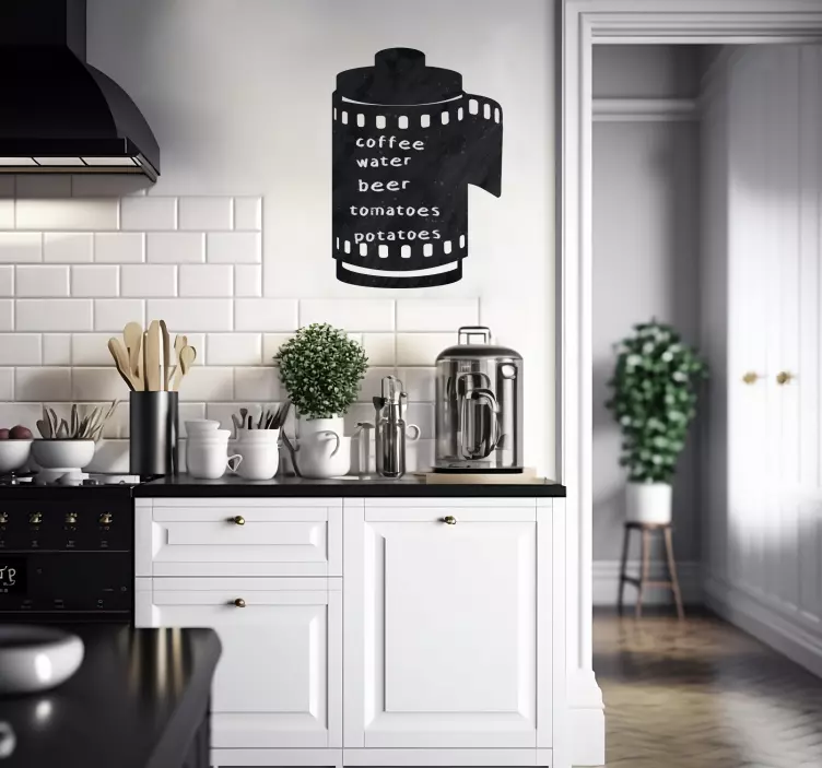 Naklejka dekoracyjna klisza vintage z napisami - TenStickers