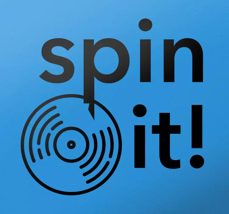 Naklejka na ścianę  DJ Spin it! - TenStickers
