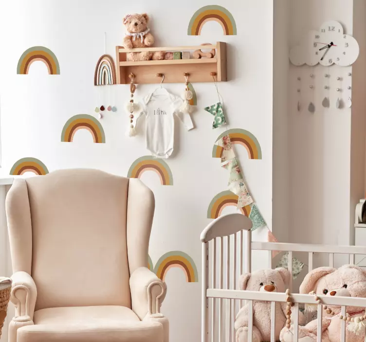 Naklejka na ścianę dla dzieci arc-en-ciel bohème - TenStickers