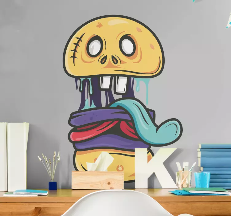 Naklejka na ścianę dla dzieci zabawny potwór z kreskówek - TenStickers