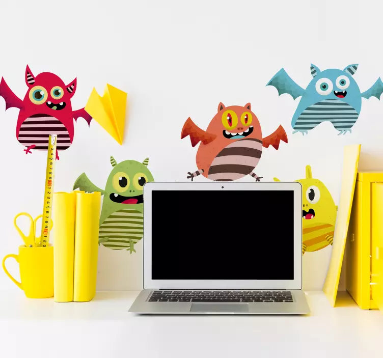 Naklejka na ścianę dla dzieci żywe, animowane stworzenia - TenStickers