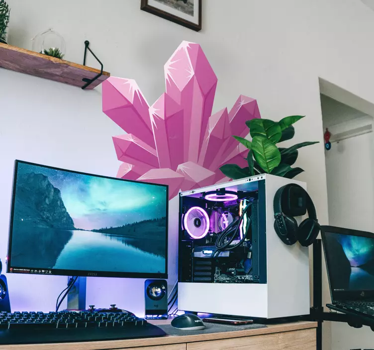 naklejka na ścianę młodzieżowa Kwarce kryształowe - TenStickers