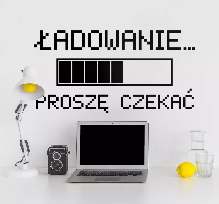 Naklejka na ścianę do sklepów Ładowanie - TenStickers