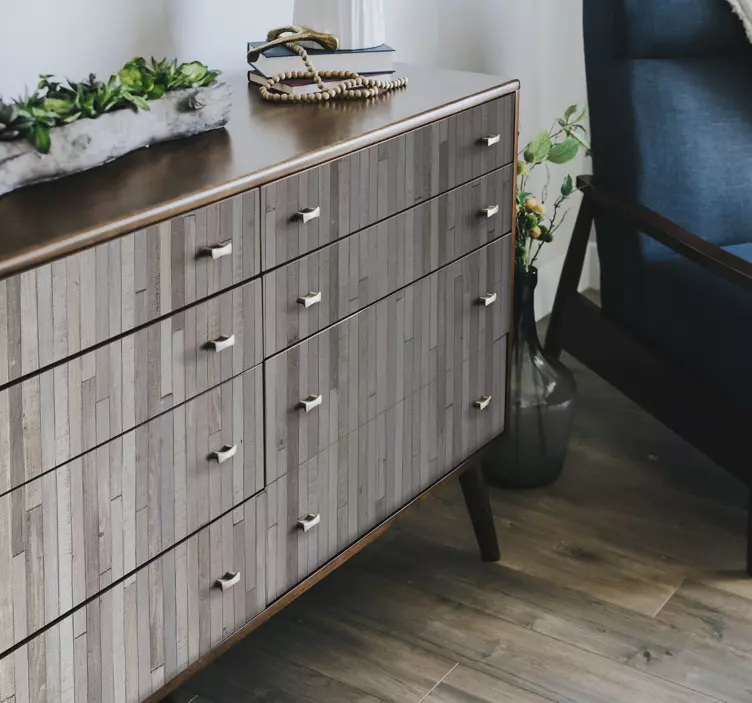 Naklejka na ścianę drewniane listwy - TenStickers