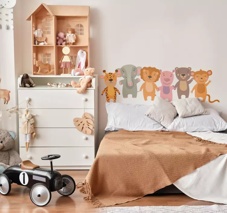 Naklejka dzikie zwierzęta animowane - TenStickers