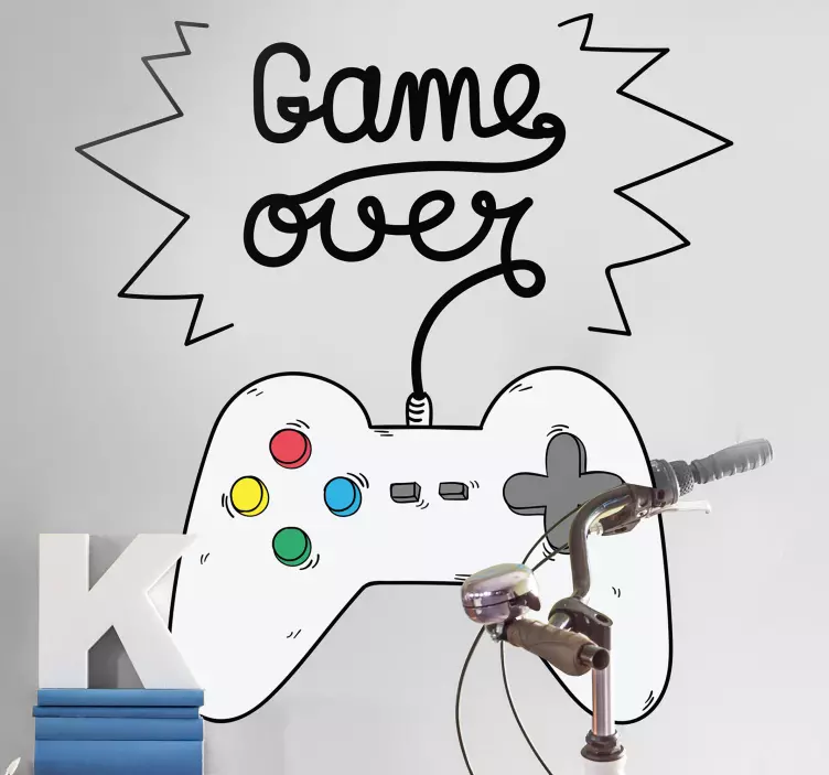 Naklejka na ścianę Game Over - TenStickers