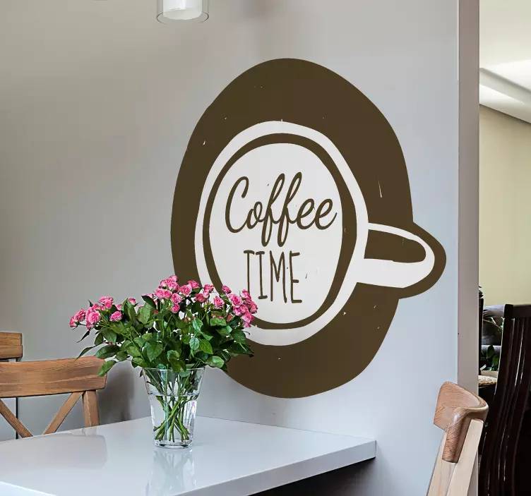 Naklejka na ścianę gastronomia godzina parzenia - TenStickers