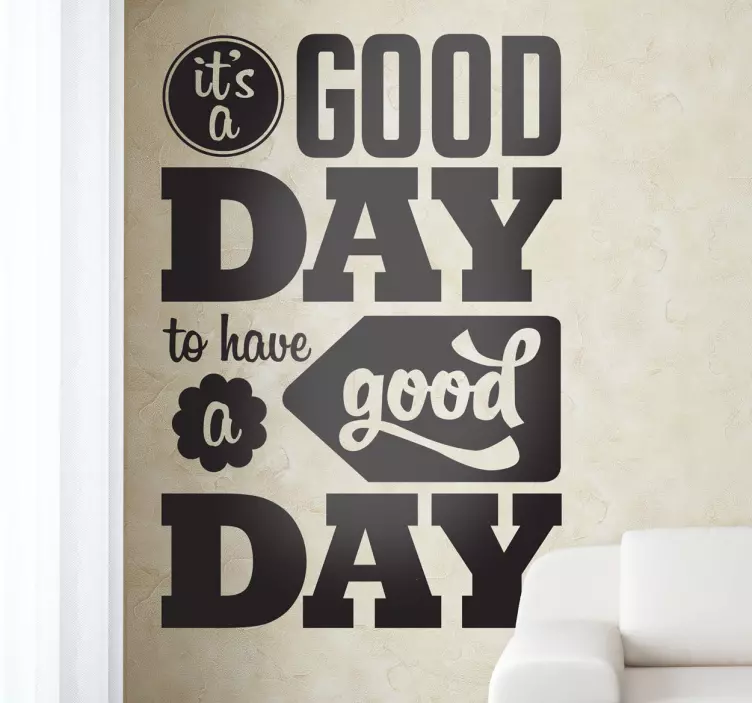Naklejka na ścianę good day - TenStickers