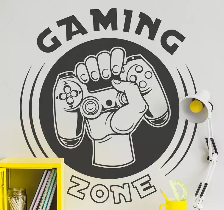 Naklejka na ścianę gry na konsole emblemat kontrolera - TenStickers