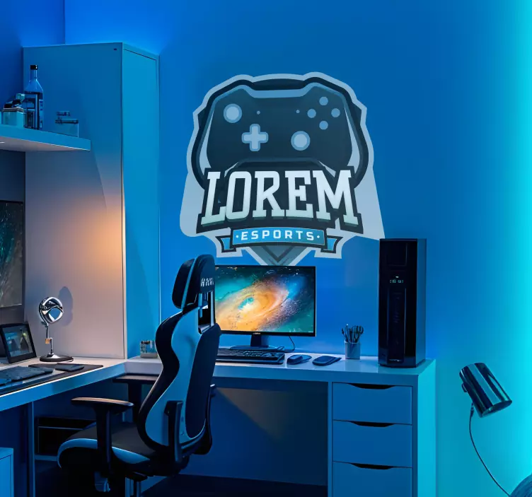 Naklejka gry na konsole spersonalizowane logo e-sport - TenStickers