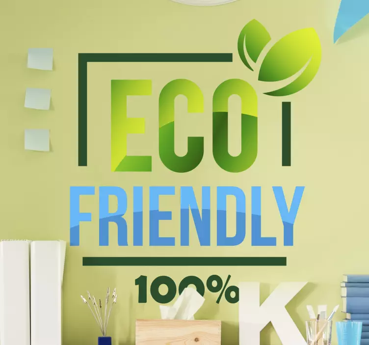 Naklejka na ścianę ikony 100% Eco friendly - TenStickers