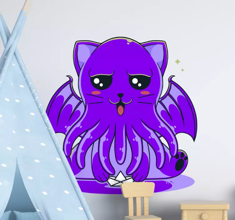 Naklejka na ścianę ilustracje słodkie mityczne stworzenie - TenStickers