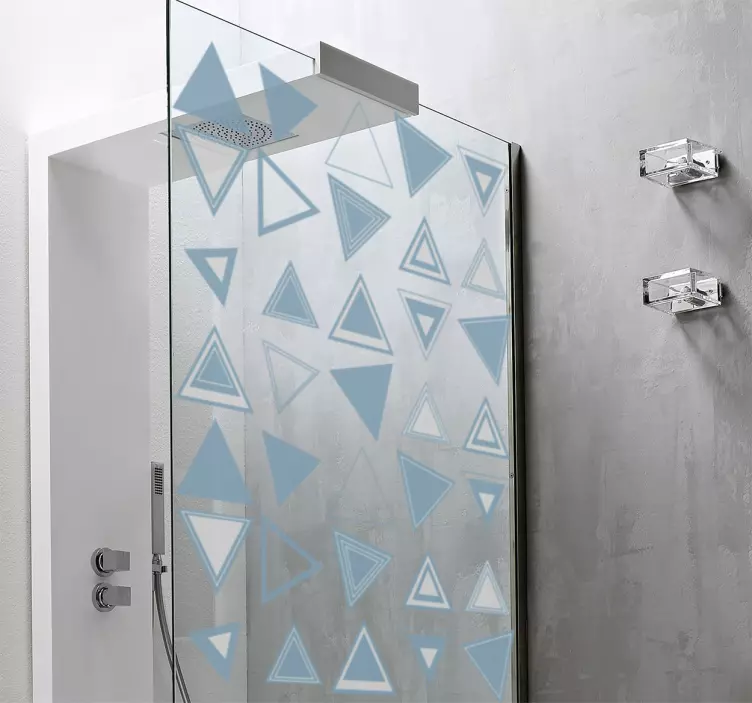 Naklejka na ścianę figury geometryczne trójkąty - TenStickers