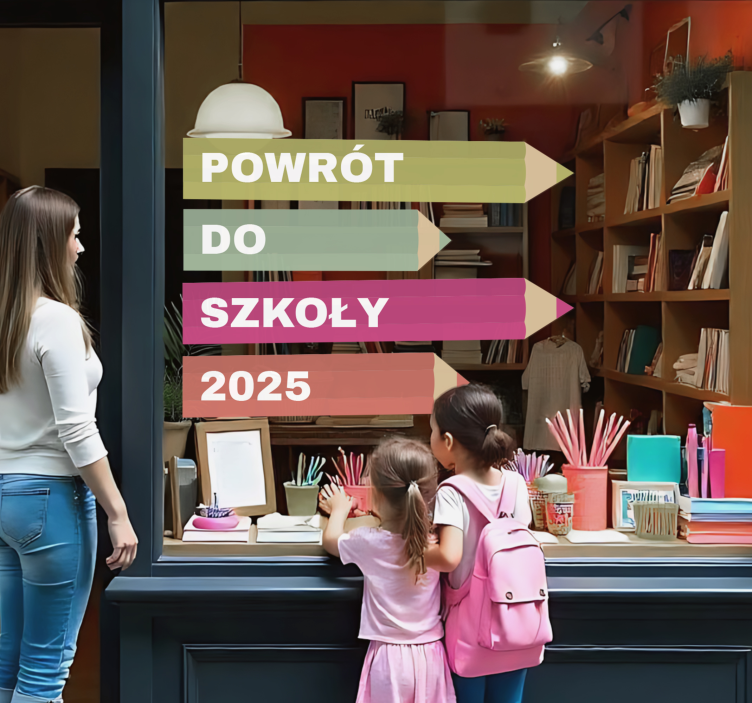 Naklejka na ścianę inne wydarzenia ołówki z powrotem do szkoły - TenStickers