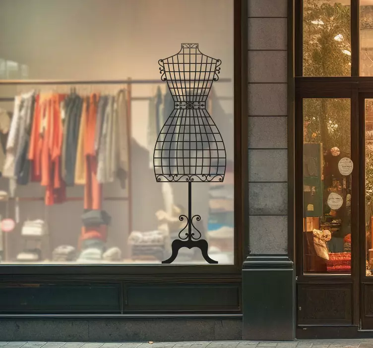 Naklejka na ścianę klasyczny manekin - TenStickers