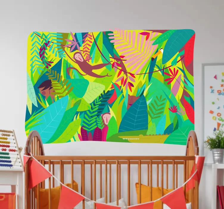 Naklejka na ścianę Księga Dżungli - TenStickers