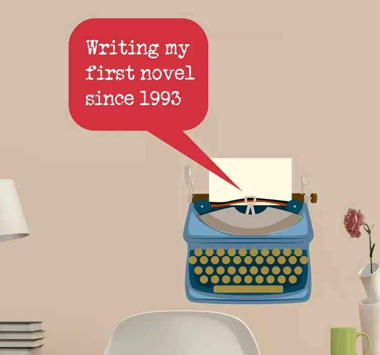 Naklejka na ścianę literatura inspiracja do pisania powieści - TenStickers