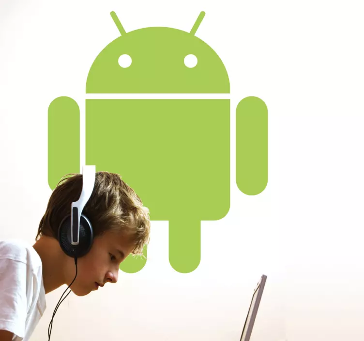 Naklejka na ścianę logo android - TenStickers