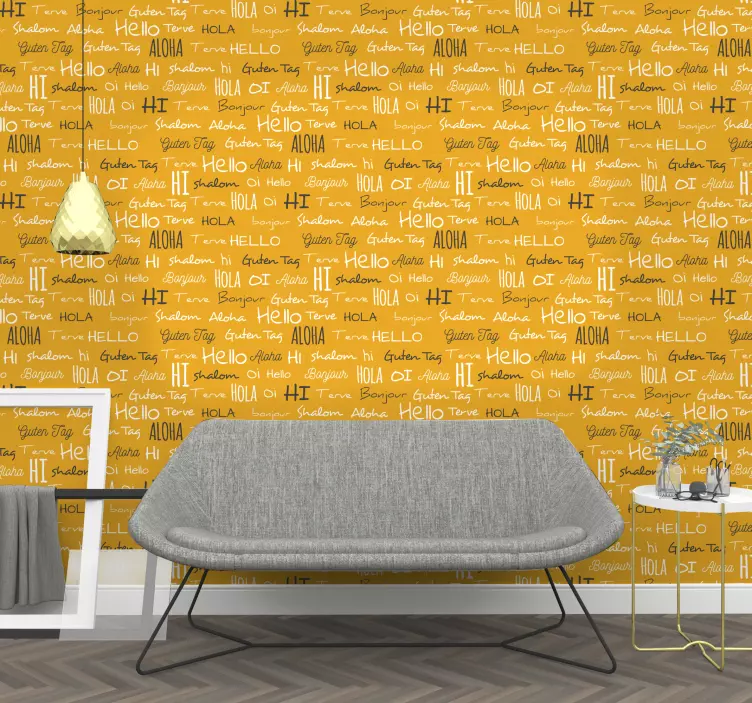 Naklejka na ścianę miejsca ciepłe wzory powitalne - TenStickers