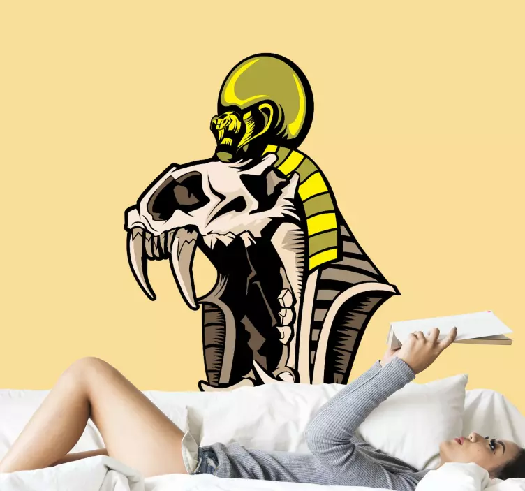 Naklejka na ścianę miejsca projekt czaszki kobry - TenStickers