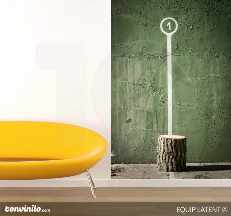 Naklejka na ścianę miejsca znacznik pnia drzewa - TenStickers