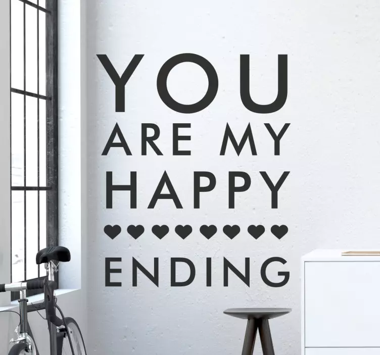 Naklejka na ścianę My happy ending - TenStickers