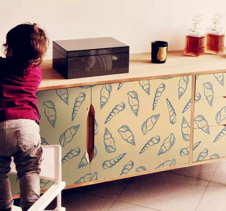 Naklejka na ścianę natura kompozycja muszli - TenStickers