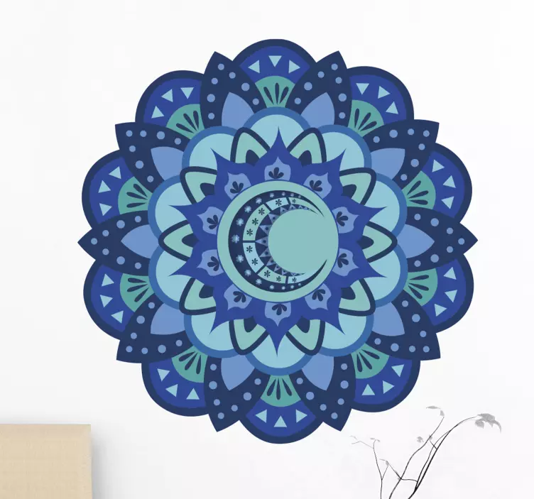 Naklejka na ścianę natura wyszukana mandala botaniczna - TenStickers