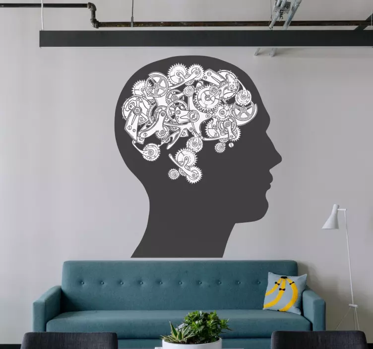 Naklejka na ścianę nauka sztuka mechanizmów poznawczych - TenStickers