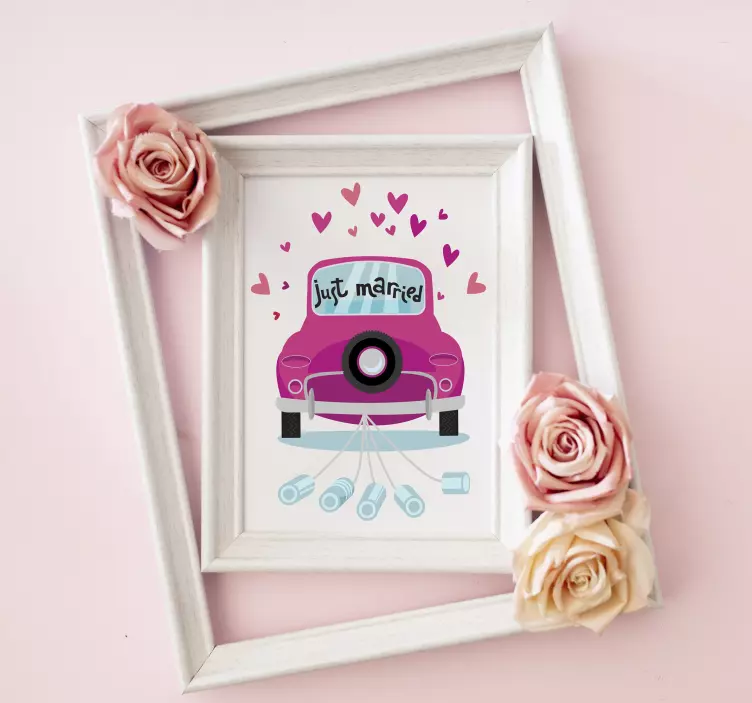 Naklejka na ścianę Nowożeńcy - TenStickers