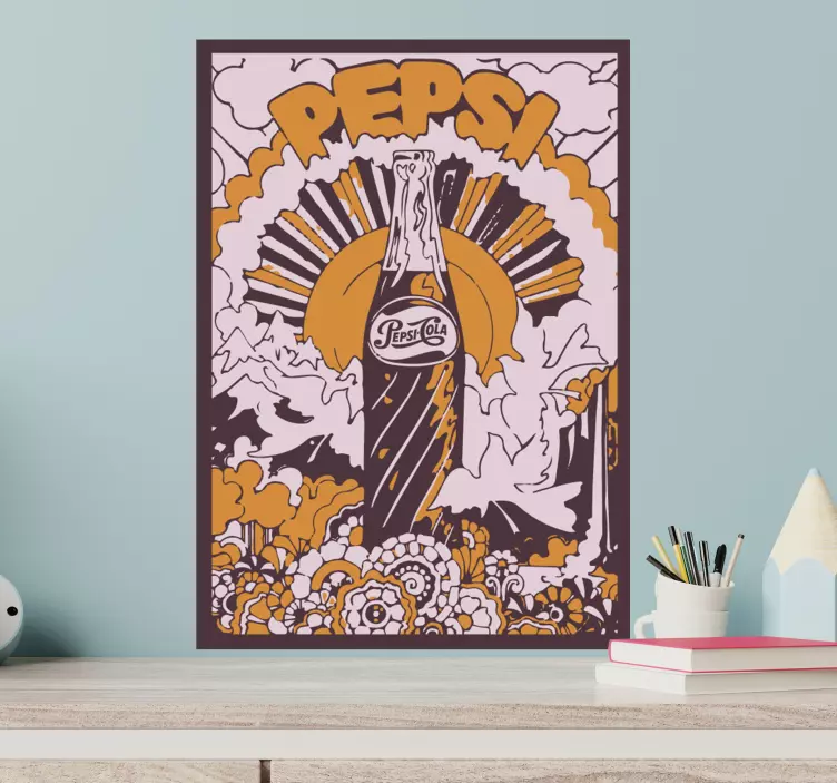 Naklejka na ścianę obiekty retro sztuka napojów - TenStickers