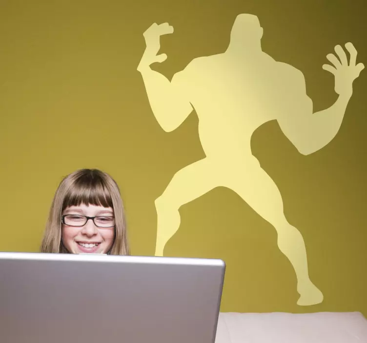 Naklejka na ścianę osobistości bohaterska sylwetka postaci - TenStickers