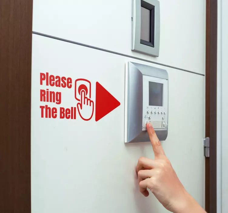 Naklejka dekoracyjna oznaczenia znak domofonu - TenStickers