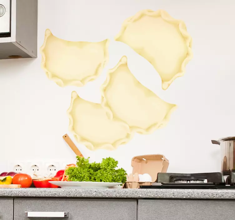 Naklejka na ścianę pierogi - TenStickers