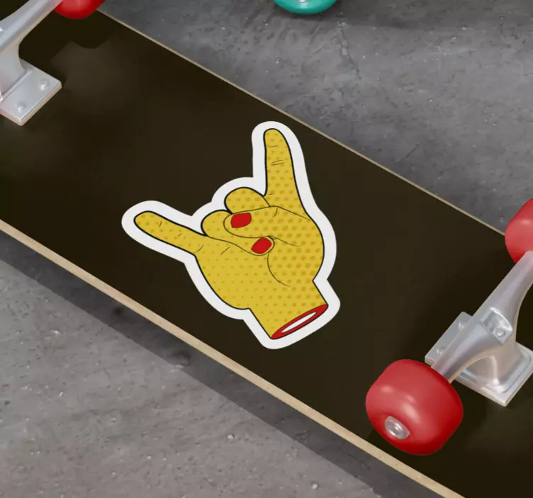 Naklejka na ścianę piłka nożna symbol gestu dłoni - TenStickers