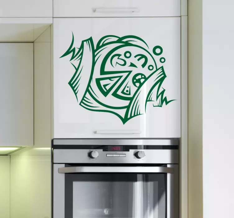 Naklejka na ścianę pizza - TenStickers